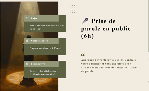 Prise de Parole en Public
